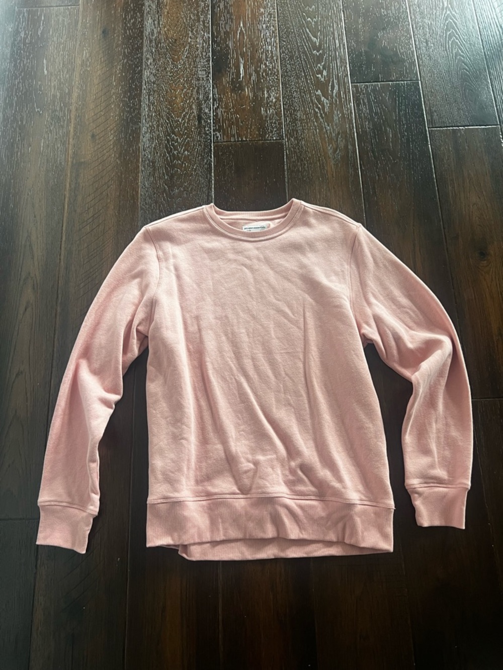 Men's Pink Crewneck fleece Sweatshirt